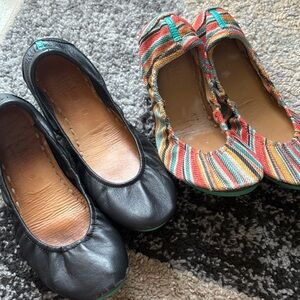 Colorful and Black Ballet Flats